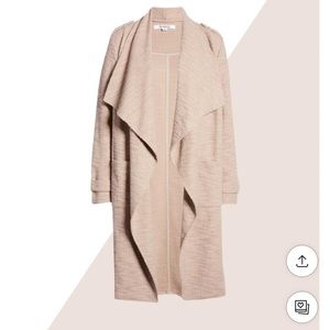 BB Dakota Revolution Drapey Bouclé Trench Coat